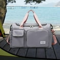 thumbnail image 4 of Deportes portátiles Duffel Wet Equipaje Ligero para Yoga Gimnasio Hombres Mujeres Gris Zulema Bolsa deportiva, 4 of 8