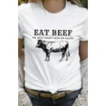 thumbnail image 3 of Eat Beef The West Wasnt Won On Salads Graphic Tee T-Shirt, 3 of 4