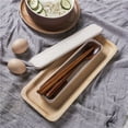 thumbnail image 6 of FRCOLOR Assorted Color Chopsticks Spoon Chopstick Rest Set Portable Tableware with Case for Eating Use 4PCS Composite Materials, 6 of 8