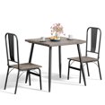 thumbnail image 6 of Aiho 3-Piece Kitchen Table and Chairs for Home  - Gray, 6 of 10