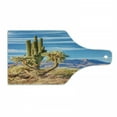 thumbnail image 1 of Cactus Cutting Board, Landscape Photo with Plants Botany Majestic Mountains and Sky, Decorative Tempered Glass Cutting and Serving Board, in 3 Sizes, by Ambesonne, 1 of 2