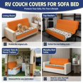 thumbnail image 6 of FUIALDOLG RV Jackknife Sofa Couch Covers Stretchy Elastic, Split 2 Piece Camper Slipcover for Motorhome Sleeper Sofa and Pet Protection, 6 of 7