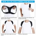 thumbnail image 3 of Support Dos Correcteur, Réglable Posture Correcteur Clavicule Baudrier Correcteur Réglable Posture Bande Conception Révolutionnaire, 3 of 14