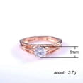 thumbnail image 2 of K-KED Gorgeous 925 Silver Filled Wedding Ring Women Cubic Zircon Ring Gift Sz 6-10-9, 2 of 6