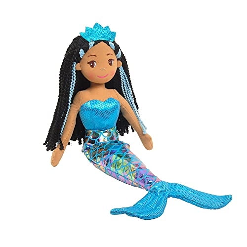 Linzy Toys, Muñeca Sirena Aria, Sirena Suave Peluche, Azul, 18" Sirena Juguetes para Niñas Linzy Toys Linzy
