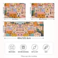 thumbnail image 2 of Yayeee Pillowcase Standard Size Set of 2 Satin Wrinkle Resistant Pillow Case, Orange Cityscape Painting, 2 of 8