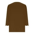 thumbnail image 4 of Bpmpbo Women Tunic Tops 3/4 Sleeve V Neck Womens T Shirts Plus Size Ladies Pullover Shirts Womens Blouses Tops, 4 of 5