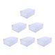 thumbnail image 5 of 6x Zapatos apilables transparentes Contenedor Estuche organizador Zapatos Soporte Zapateros Caja de almacenamiento de zapatos ensamblada para entrada Macarena Estuche para cajones de zapatos, 5 of 8