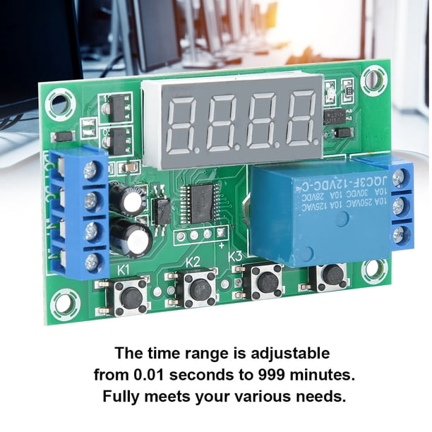 Relay Module,Adjustable Timing Relay Switch,1-Way 12V Relay Module ...