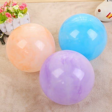 PINXOR Marbleized Bouncing Balls for Kids, Set of 5, 8.7" Toy Balls, Multicolor
