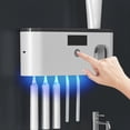 thumbnail image 4 of Dispensador AutomáTico de Pasta de Dientes con Soporte Desinfectante para Cepillos Dientes, Recargable por USB, para Pared, 4 of 5