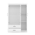 thumbnail image 3 of CASEMIOL 71" Tall Storage Cabinet Organizer with Drawers, Bedroom Wardrobe Armoire Closet with Hanging Rod, Large Modern Wardrobe with Shelves for Sorting Clothes, Pants, Shirts, Oak, 3 of 10