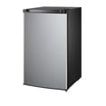 thumbnail image 2 of Mainstays 4.4 Cu Ft Compact Refrigerator, Stainless Steel Look, Single Door Mini Fridge with Freezer Compartment, Ideal for Apartment, Dorm & Office, 2 of 10