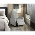 thumbnail image 4 of Lexicon Maye Corduroy Push Back Reclining Chair in Light Gray, 4 of 17