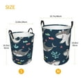 thumbnail image 5 of Daiia Friendly Smiling Sharks Round Laundry Basket with Handles Thickened Waterproof Circular hamper,Dirty Clothes Storage Basket for Bedroom,Bathroom,College Dorm-Small, 5 of 8