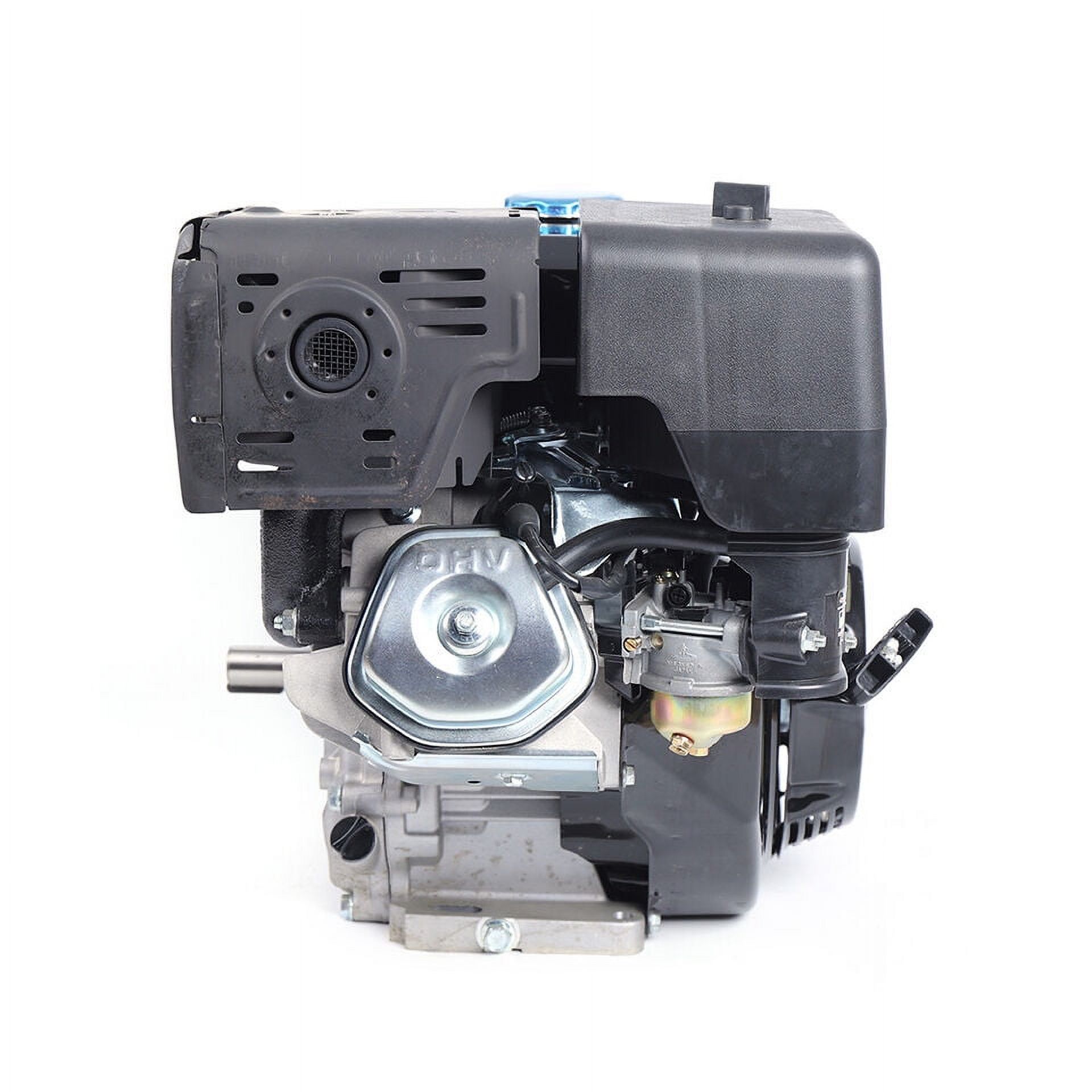 Fichiouy 420CC 4-Stroke OHV Horizontal Gas Engine Petrol 15HP Single Cylinder Gasoline Motor Recoil Manually Pull Start Air Cooled Black