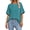 Blue, variant on Oversized T Shirts for Women Quilting Stitching Womens Shirts Classic Trendy Casual Tops