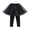 Black, variant on Generic Girls Leggings with Skirt Toddler Sparkly Tulle Tutu Skirt Footless Tights