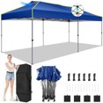 thumbnail image 4 of SANOPY 10' x 20' Outdoor Canopy Party Tent EZ Pop Up Canopy Commercial Instant Canopies Gazebo with Air Vent, 8 Stakes & 4 Ropes & 4 Sandbags for Beach Wedding Picnics Camping, 4 of 9