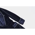 thumbnail image 3 of Men Smoking Jacket Black Quilted Silk Warm Dinner Robe Luxuri Robe, 3 of 5