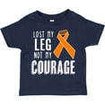 thumbnail image 3 of Inktastic Lost my Leg Not my Courage Limb Loss Awareness Orange Ribbon Boys or Girls Toddler T-Shirt, 3 of 5