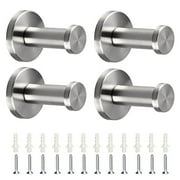 Stainless Steel Coat Hooks 4 Pcs Brushed Stainless Steel Towel Hook Tsv Wall Mount Robe Coat Hangers Holder Heavy