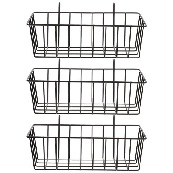 Milisten 3Ud Cestas De Negras Para Colgar En Pared Con Gran Capacidad Y Antióxido Para Y Cocina