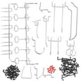thumbnail image 1 of USHOBE 1 Set Peg Board Accessories Kit Iron Assorted Color Organization for General Users, 1 of 8