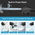 thumbnail image 6 of Filtered Shower Head,10 Modes Detachable Shower Head with Handheld, High Pressure Showerhead with 60" Stainless Steel Hose&Adjustable Holder, Built-in 2 Mode Power Wash to Clean Pets,Tile&Tub, Black, 6 of 7