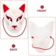 thumbnail image 3 of Máscara de zorro japonesa tradicional para Cosplay, máscara Kitsune aterradora para Halloween, máscara de cabeza de Animal para fiesta de disfraces, 3 of 8