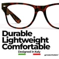 thumbnail image 3 of GRINDERPUNCH Blue Light Reading Glasses High Magnification Strong Reading Power Readers For Men Woman - 2 Pack Tortoise, 4.50, 3 of 6