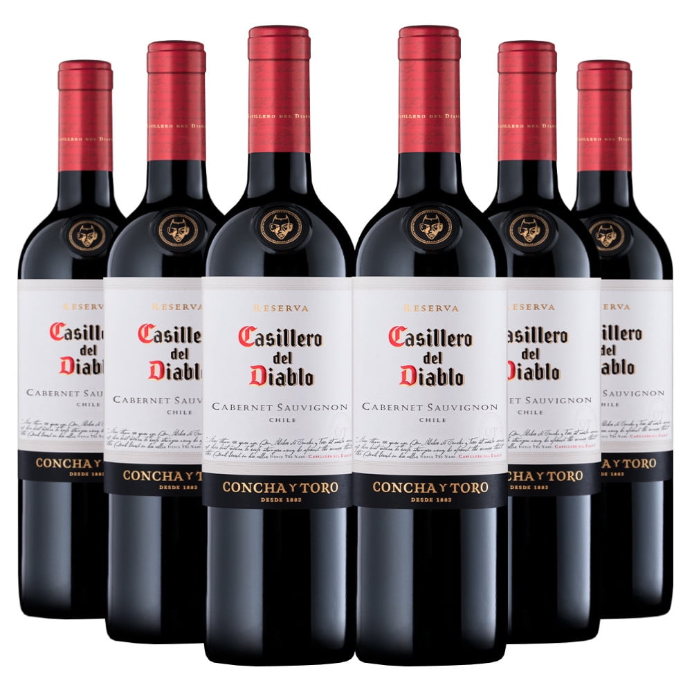 6 Vinos Cabernet Sauvignon, 750 Ml, 13%