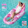 thumbnail image 5 of Joyfy Pool Lounge Float for Adult, Inflatable Pool Floats Lounger Raft Floaties with Cup Holders Foot Rest Swimming Floaty, 5 of 10