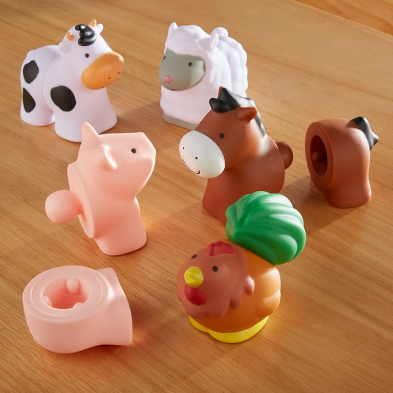 Melissa Doug Pop Blocs Farm Animals Educational Baby Toy 10