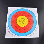 40x40cm Coated Paper Target Sheets, 36.7cm Diameter Target Rings, 10 Sheets, Durable Shooting Practice Targets