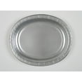 thumbnail image 2 of Oval Paper Plates, 12 in, Silver, 8ct, 2 of 2