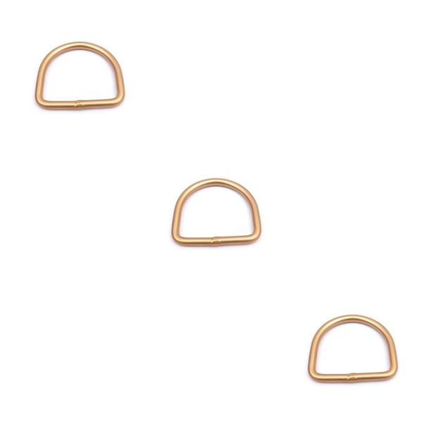 Eigraketly Anillo en D para buceo, cinturón de peso de aluminio, hebilla de retención de correas, equipo de superficie lisa, repuesto amarillo Type1 NO1