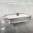 thumbnail image 3 of Glass Baking Dish with Stainless Steel Lid and Rack, Large Casserole Pan for Lasagna & Cooking, Dishwasher Safe, 3 of 6