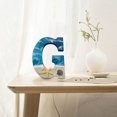 thumbnail image 4 of Xihbxyly Letras de Resina de Playa, Diseño de Inspiración Costera, Arte de Pared Acrílico, Decoración Versátil para El Hogar, Ideal para Sala de Estar o Dormitorio, Idea de Regalo, Tamaño 20 Cm, 4 of 4