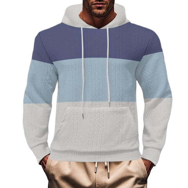 Xfvqtps Sweat à Capuche pour Hommes Mode Quotidien Décontracté Multicolore