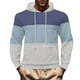 thumbnail image 2 of Dolkfu Sudadera con capucha de jacquard para hombres, sudadera de color combinado, parte superior de moda para hombres 2025 XXXL, 2 of 5