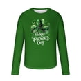 thumbnail image 4 of biudgviw Men's St.Patrick's Day Shirt Festival Print Soft Long Sleeve Graphic Tees Oversized Casual Crewneck Workout Top, 4 of 5