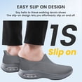 thumbnail image 5 of AMANSSE Men's Air Cushion Sock Shoes Non Slip Lightweight Casual Sneakers Comfortable Tennis Workout Running Shoes Dark Grey Size 12, 5 of 6