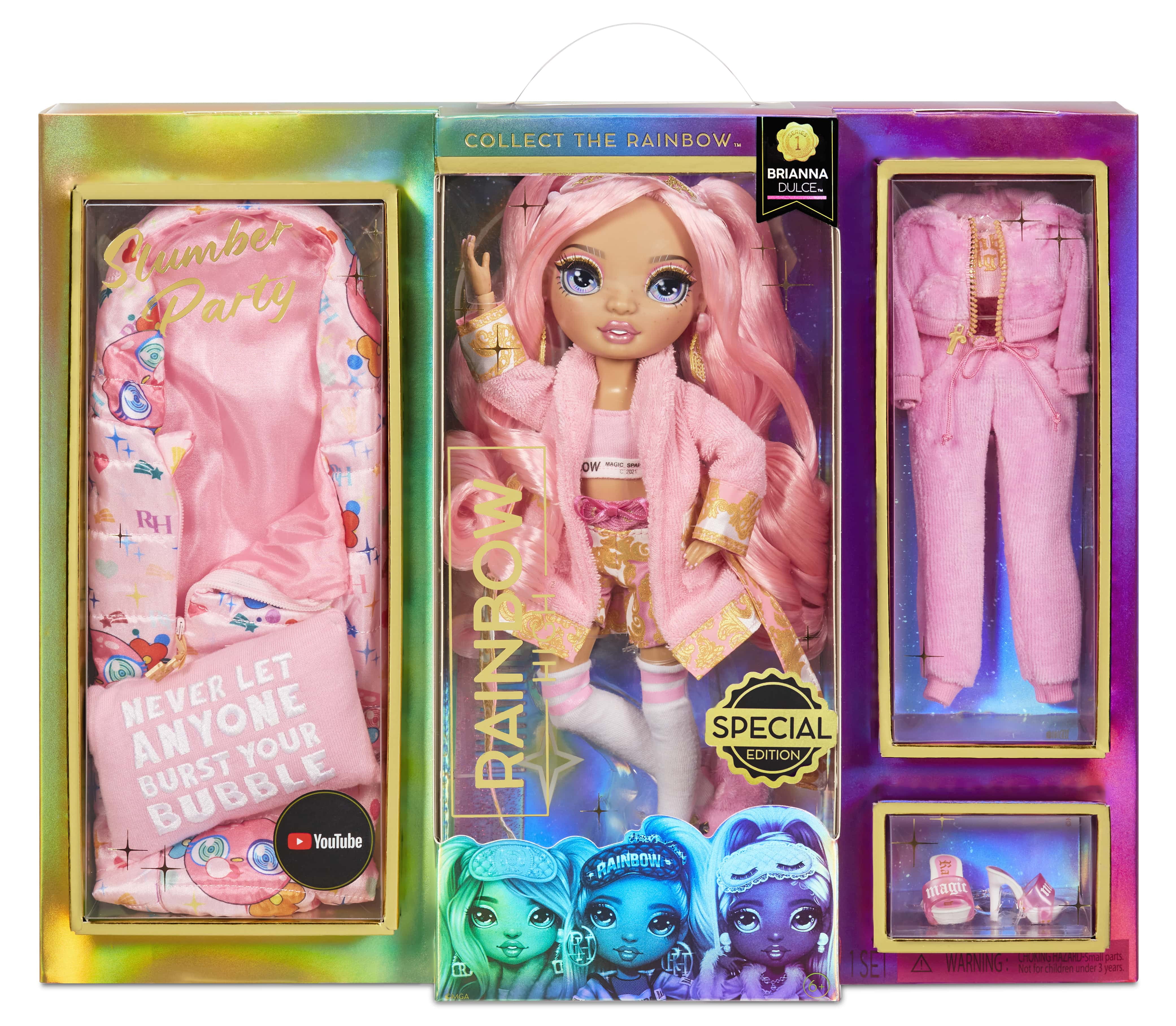 Rainbow High Slumber Party Brianna Dulce Town green Rainbow High Slumber Party Brianna Dulce Town green