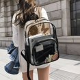 thumbnail image 6 of Ttyddzy Clear Backpack Heavy Duty PVC Transparent Backpack for College Workplace, Musical Note, 6 of 8