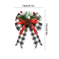 thumbnail image 3 of geerera Christmas Wreath Bow, Christmas Bow with Pine Cones Pine Needles, Ribbon Christmas Tree Wreath Decoration for Xmas Parties Indoor Outdoor Crafts DIY Decor, 3 of 6