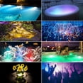 thumbnail image 5 of Luces LED sumergibles IP68, luces subacuáticas para piscina con control remoto RF, 13 cuentas de luz, 16 colores RGB, con imanes/ventosas, luz de ducha a batería para piscina., 5 of 5