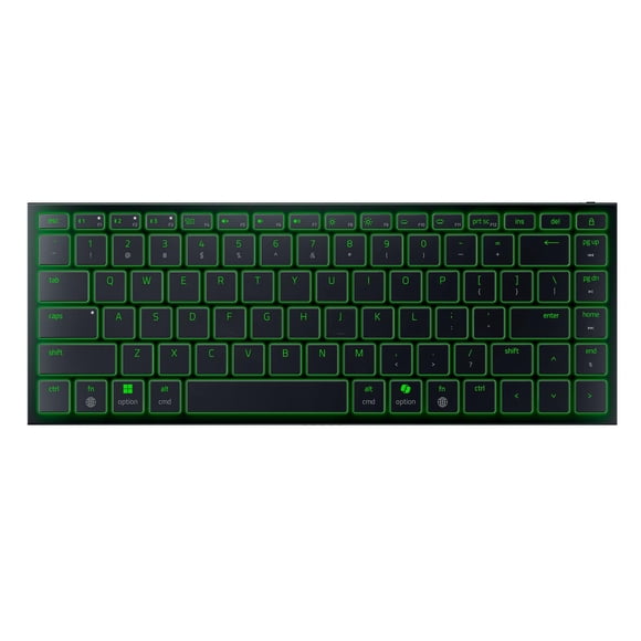 Teclado gamer inalámbrico Bluetooth Razer Joro con iluminación RGB
