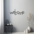 thumbnail image 3 of LaModaHome Exclusive Metal Wall Decor With Welcome Lettering – Durable & Artistic Metal Wall Art for Home and Office Decor, Perfect for Any Interior Design Aesthetic, 3 of 4
