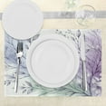 thumbnail image 3 of Ambesonne Lavender Place Mats Set of 4, Dreamy Art Purplish Leaves, Standard Size, Pale Ceil Blue Pale Green, 3 of 5